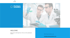 Desktop Screenshot of proclinicascientifica.com